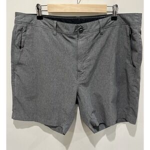 7 Diamonds Mens Performance Golf Shorts Size 38 Gray Polyester Stretch Casual